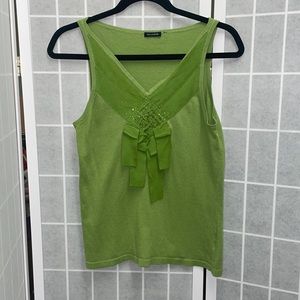 Rayon, silk, cotton, and  cashmere tank